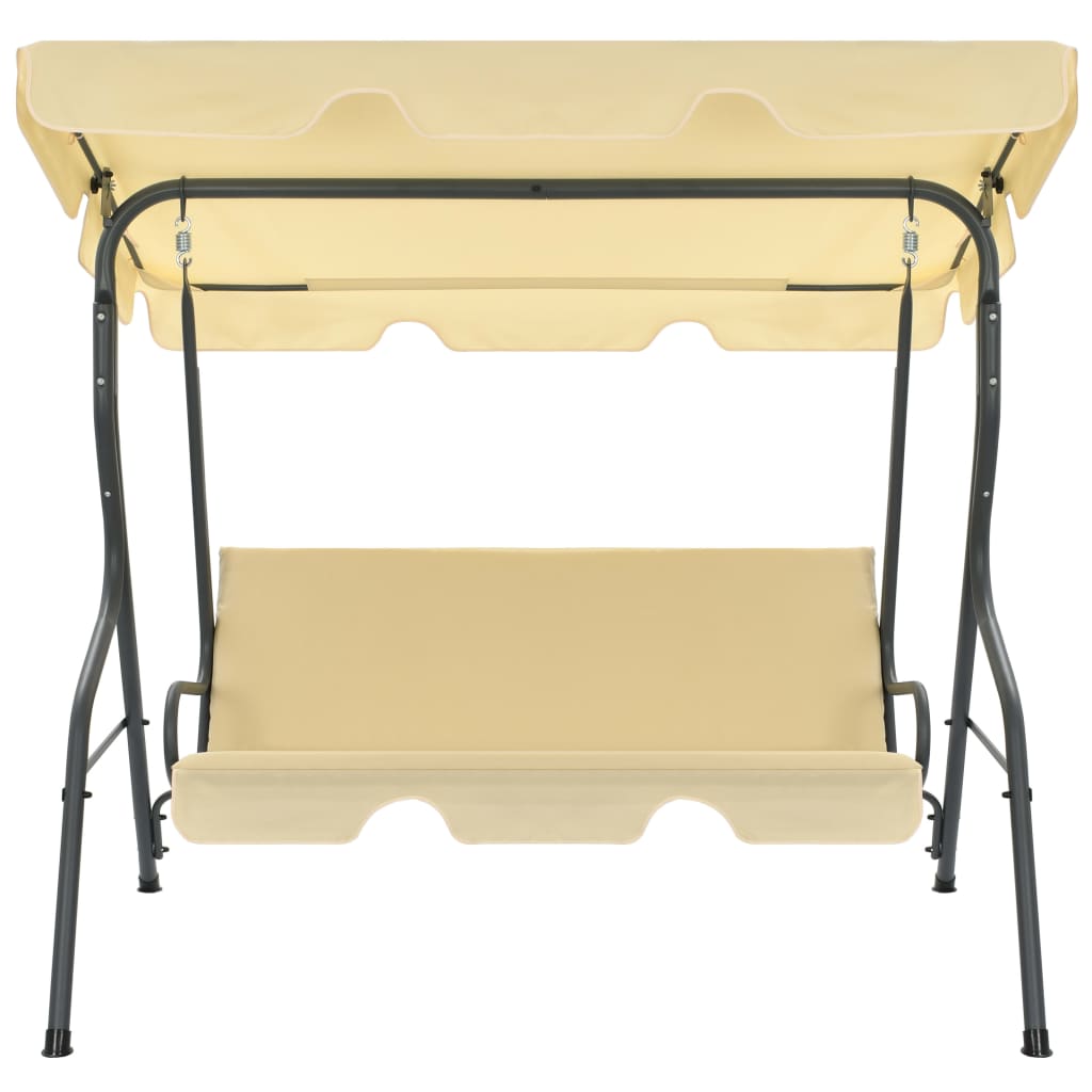 Vidaxl Swing Bench 170x110x153 cm creme hvid