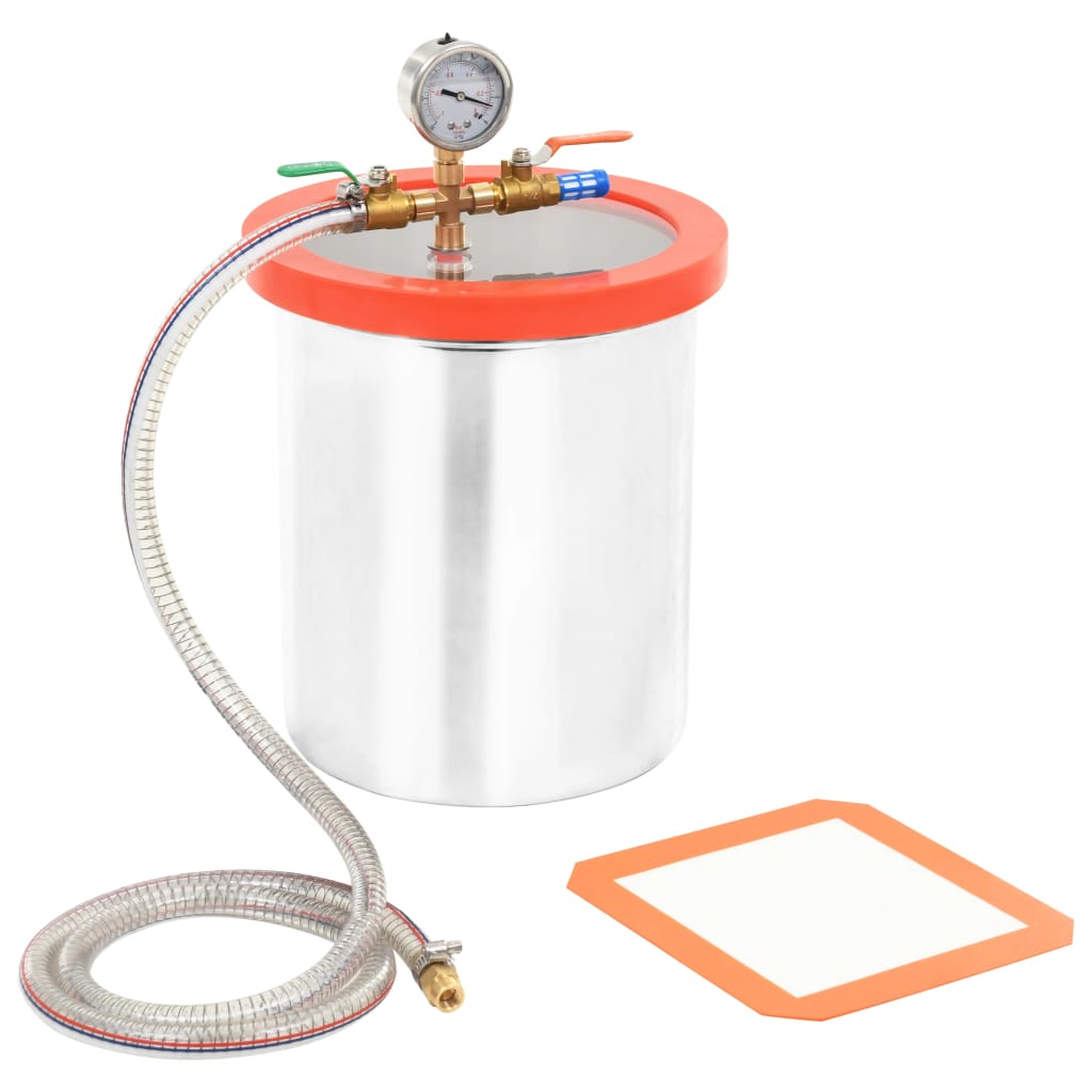 Vidaxl Vacuum Chamber 11.42 L Rustfrit stål