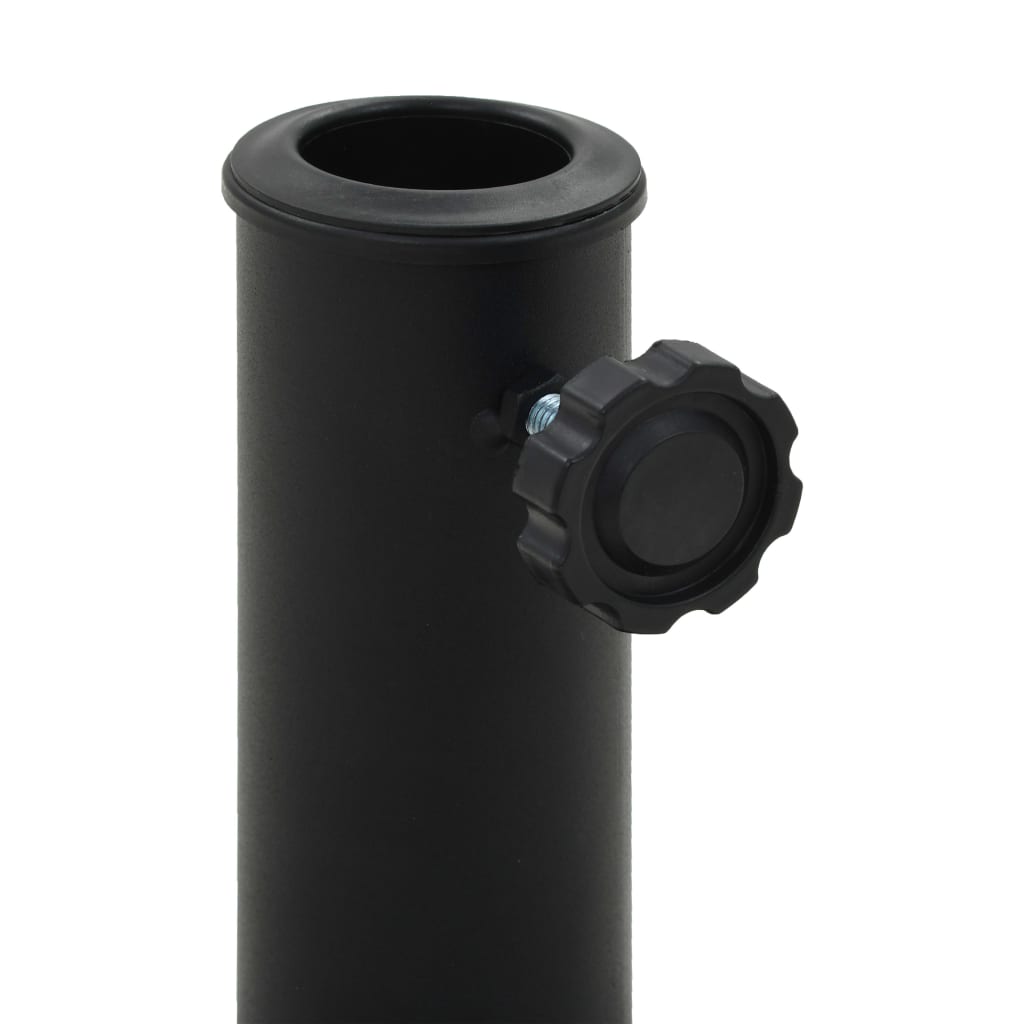 Vidaxl parasolfod omkring 10 kg polyresin sort