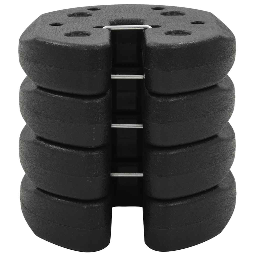 Vidaxl del Alsos 4 St 220x50 mm beton sort
