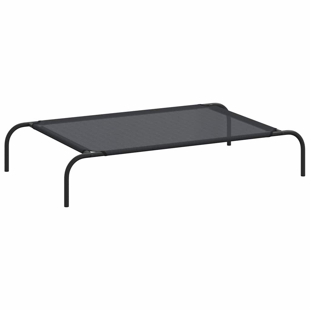 Vidaxl Dog Bed hævet L Tekstiler sort