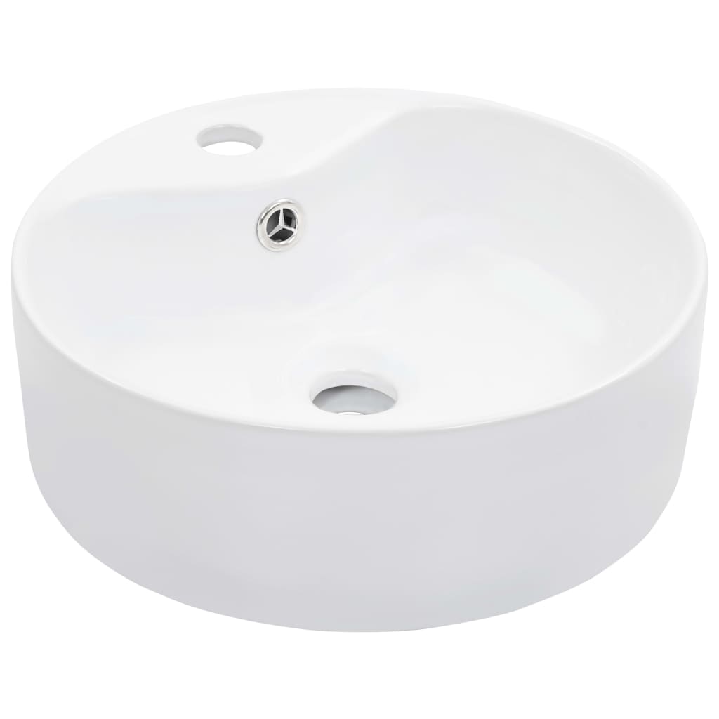 Vidaxl Washbasin med landing 36x13 cm keramisk hvid
