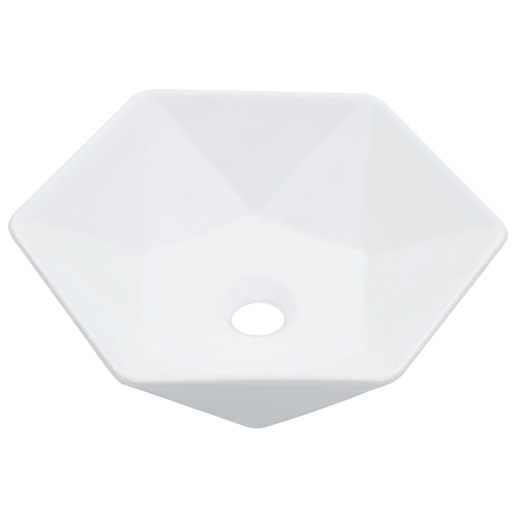 Vidaxl Washbasin 41x36.5x12 cm keramisk hvid