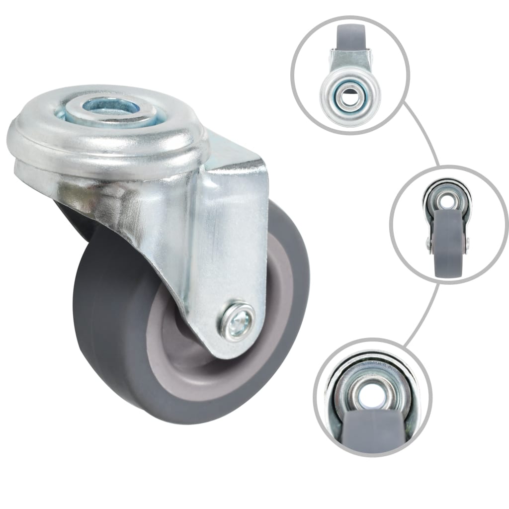 Vidaxl drejelige koder med bolthuller 4 stk 50 mm