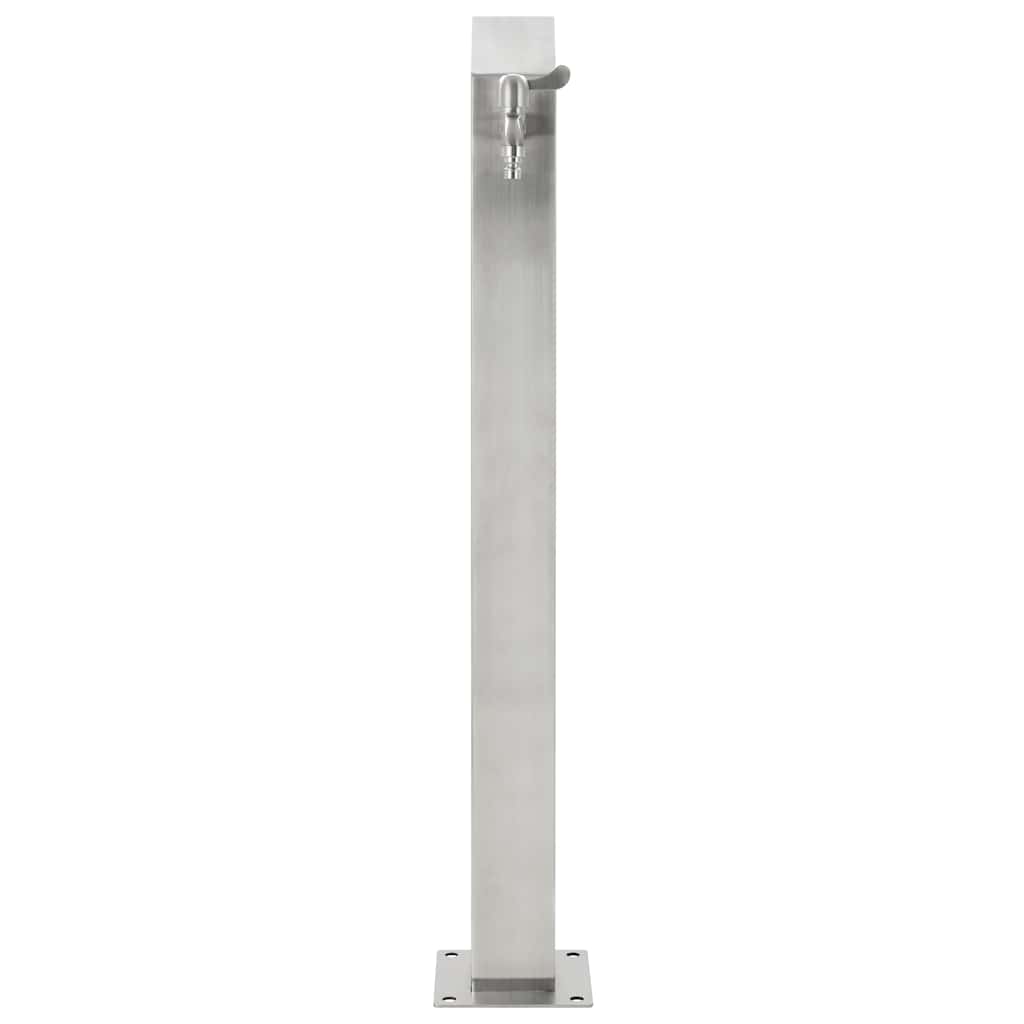 Vidaxl Garden Water Column Square 95 cm rustfrit stål