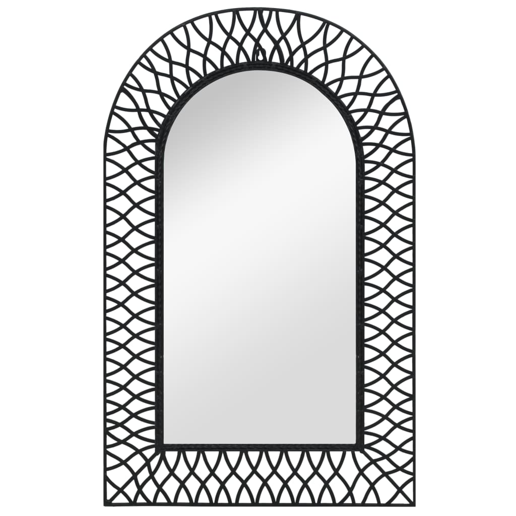 Vidaxl Garden Wall Mirror Bent 50x80 cm sort