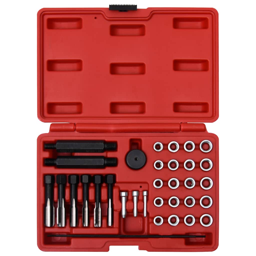 Vidaxl 33-delt Glowa Plug kastreparationssæt M8 M10 M12