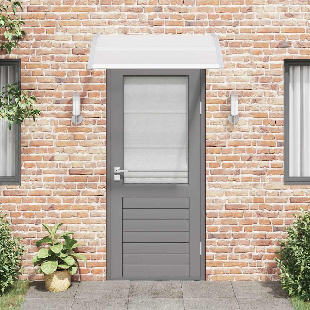 Vidaxl door canopy 120x100 cm PC Gray