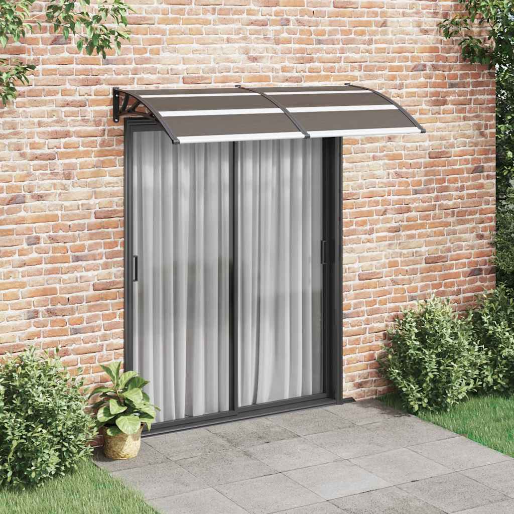 Vidaxl Door Canopy 200x100 cm pc sort sort