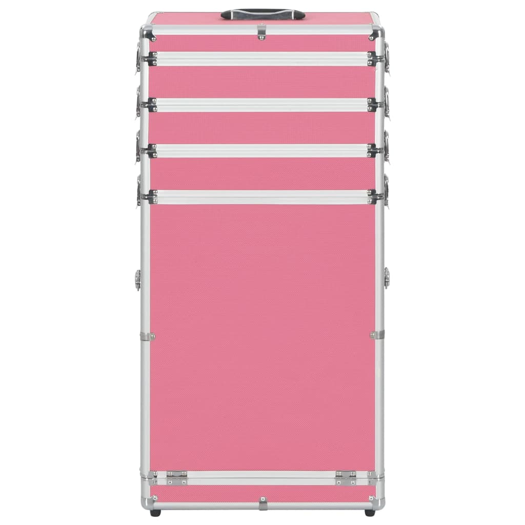 Vidaxl Makeup Trolley Aluminium Pink