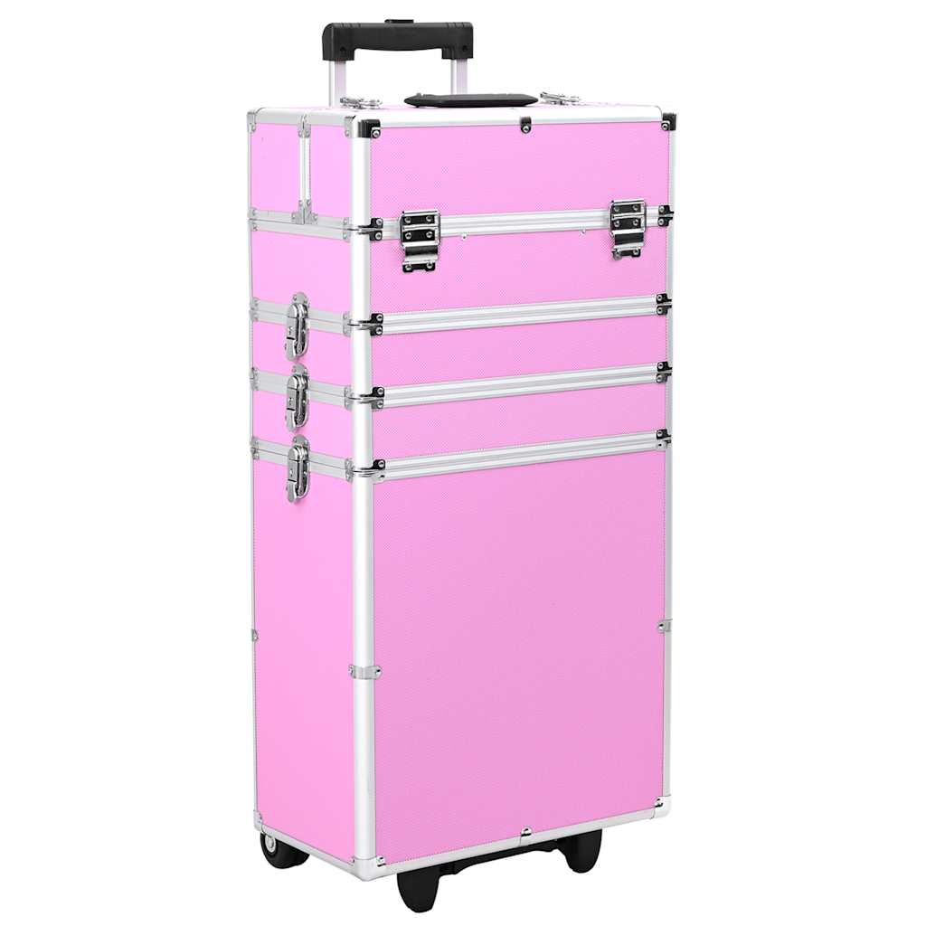 Vidaxl Makeup Trolley Aluminium Pink
