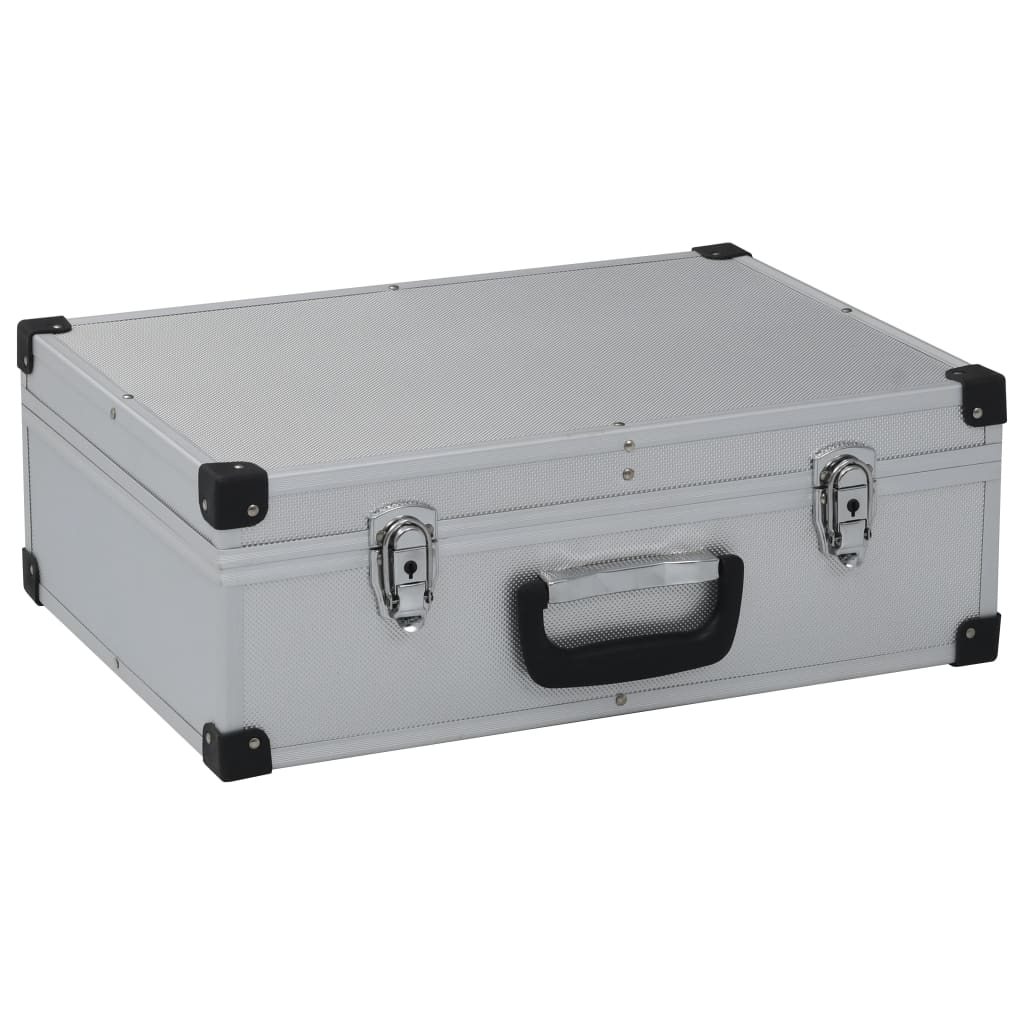 Vidaxl Tool Case 46x33x16 cm aluminium sølvfarvet