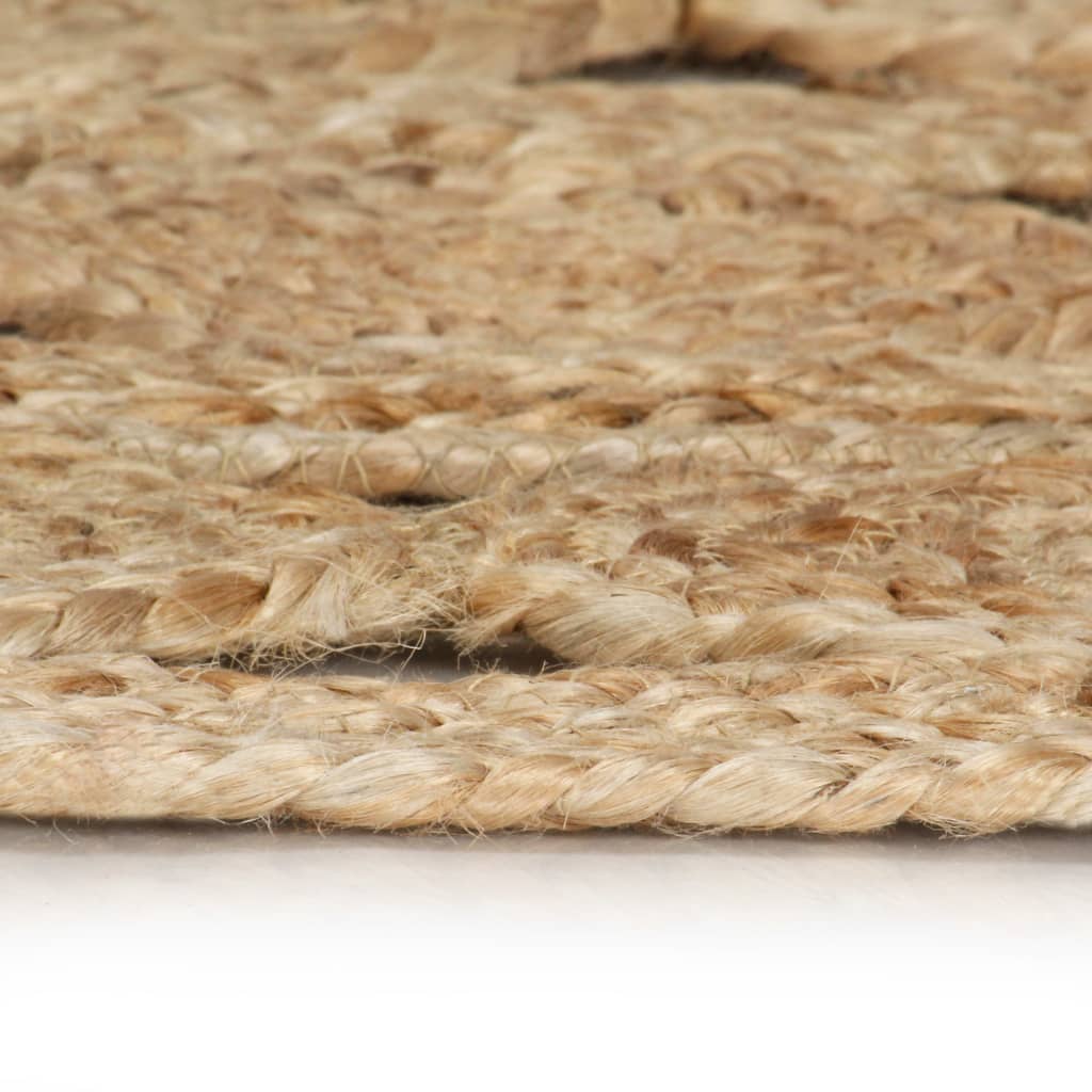 Vidaxl Rug Handmade 90 cm flettet jute
