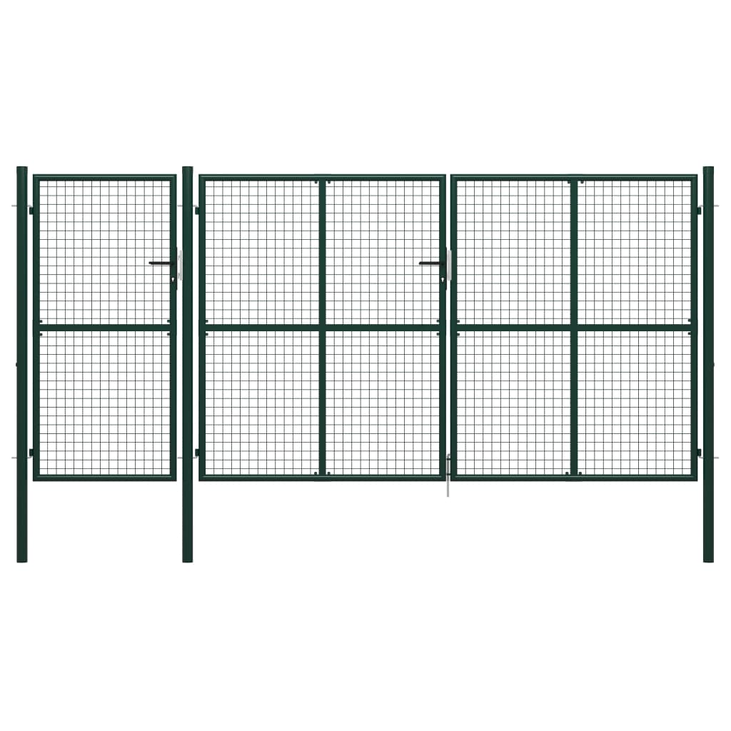 Vidaxl Port 400x200 cm stålgrøn