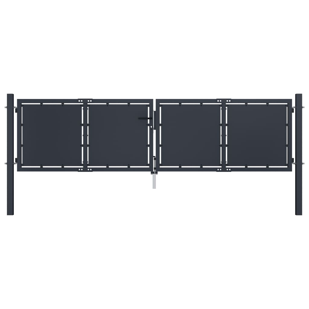 VidaXL Port 300x100 cm stål antracit
