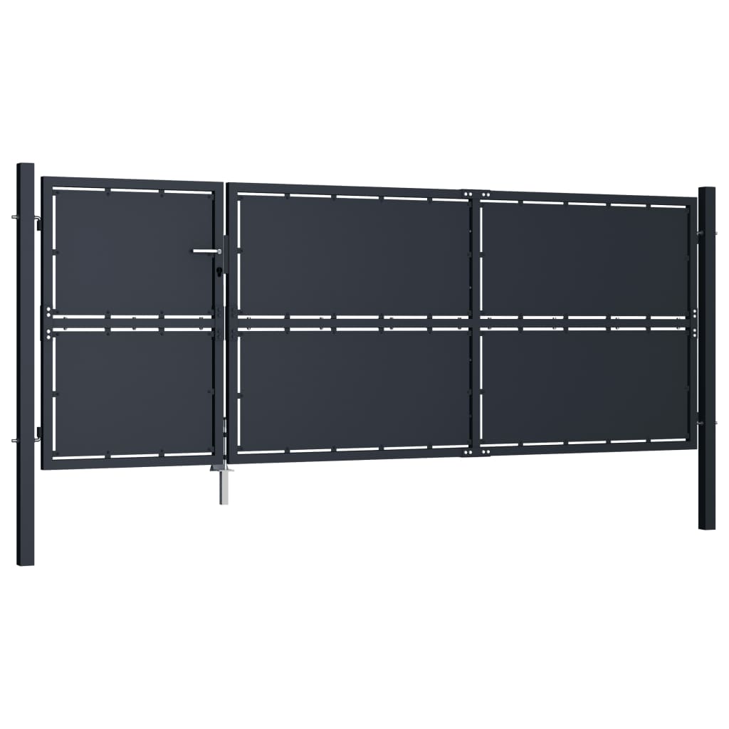 VidaXL Port 350x125 cm stål antracit