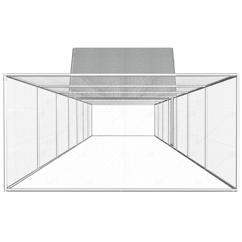 Vidaxl Chicken Run 14x2x2 m Galvaniseret stål