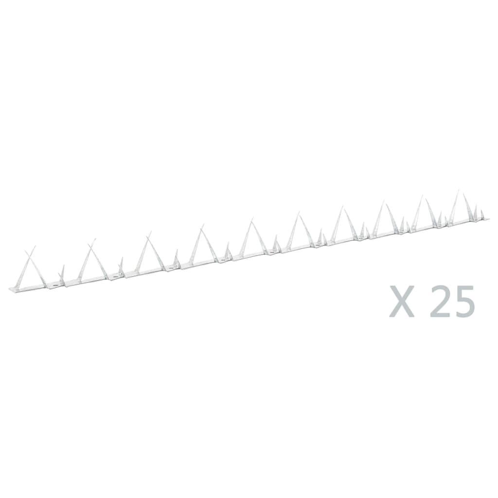 Vidaxl Wall Spikes 25 pcs 1 m stål