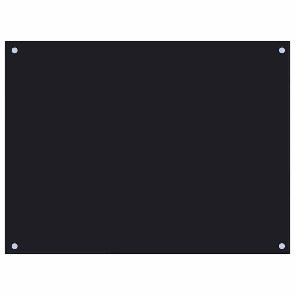 Vidaxl Splash Screen Kitchen 80x60 cm Termins glas sort