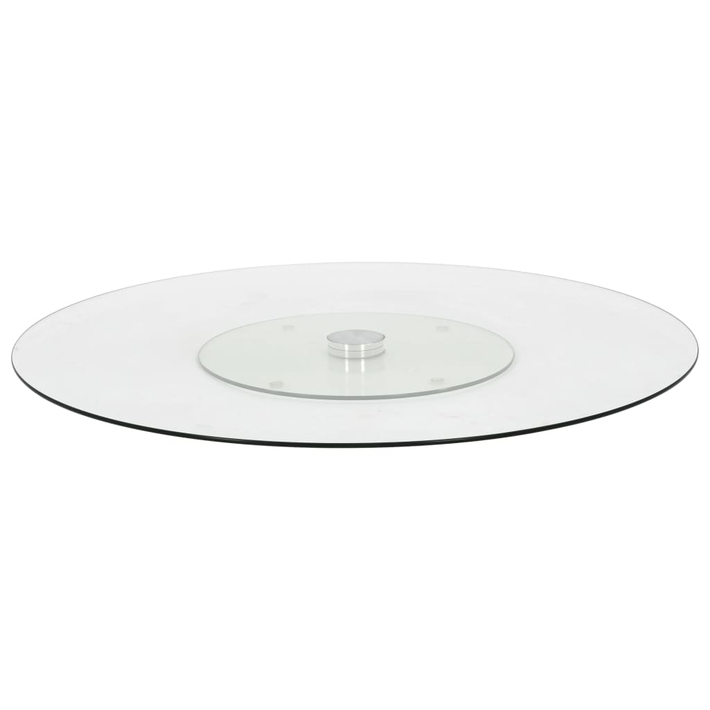 Vidaxl serveringspanel roterende 60 cm tempereret glas gennemsigtig