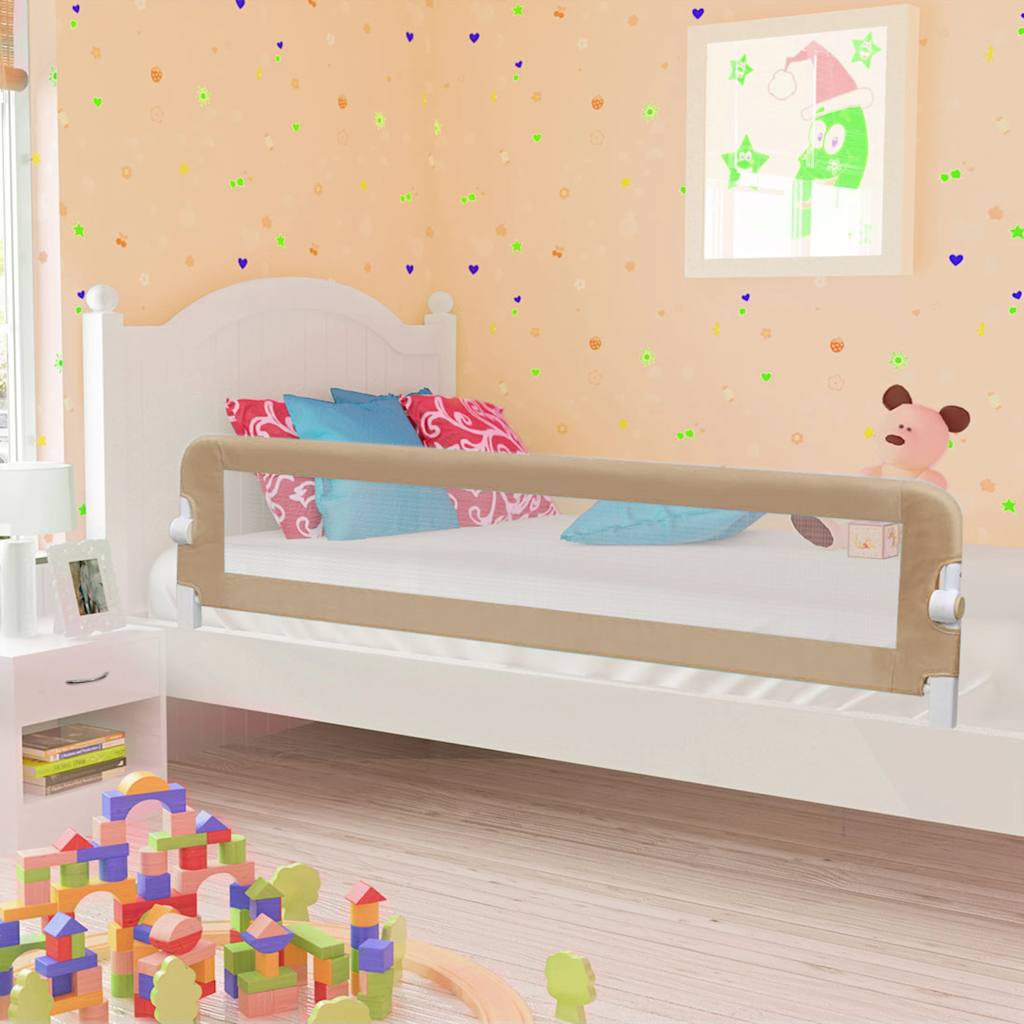 Vidaxl Bed Chart Toddler 180x42 cm polyester taupe