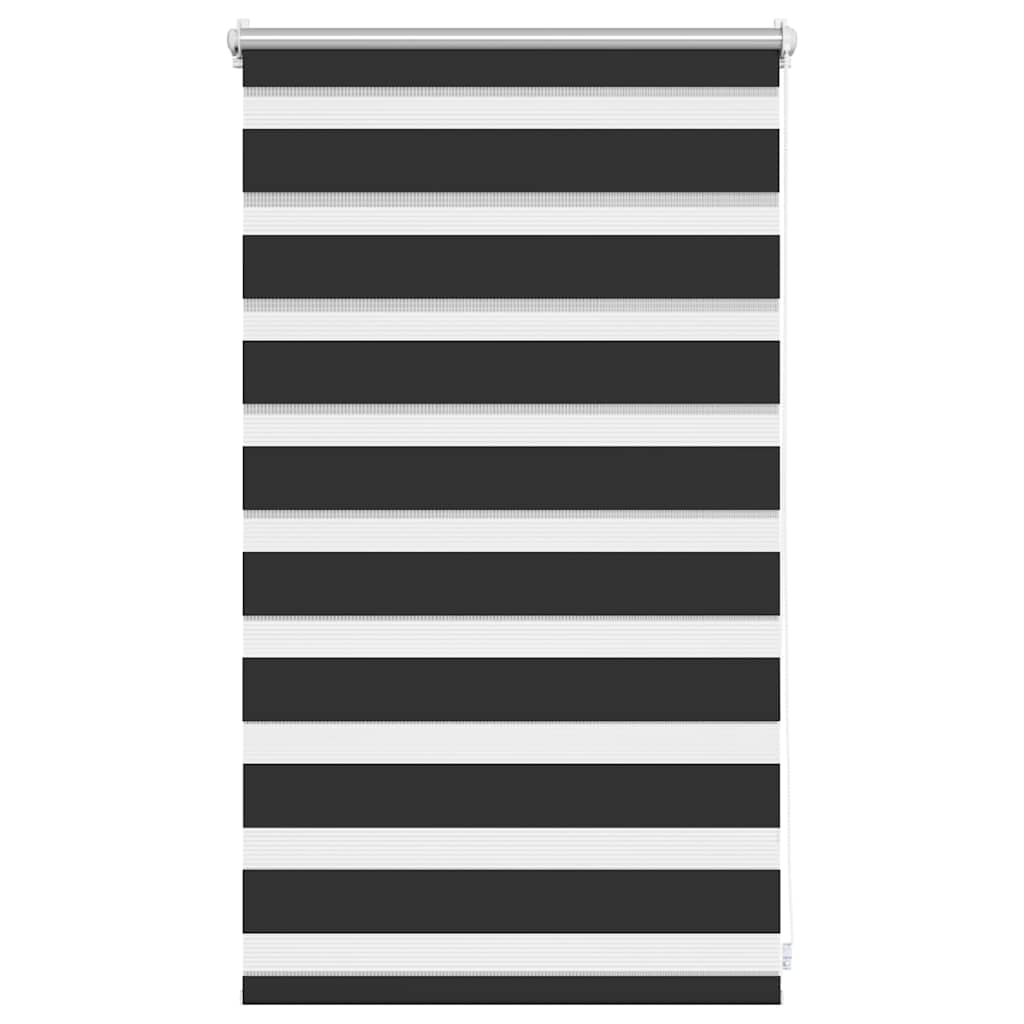 Vidaxxl zebra rullegardin 50,9x100 cm stofbredde 46,7 cm sort