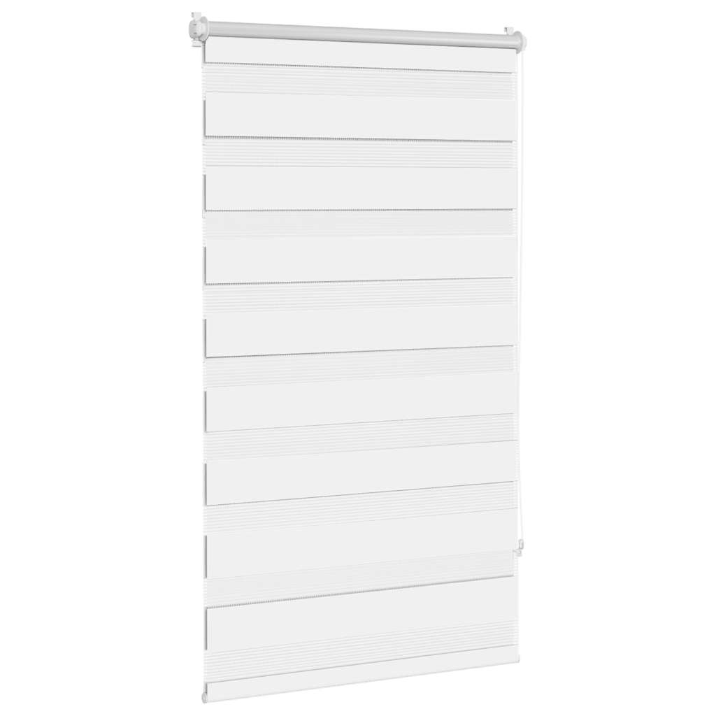 VidaXL zebra rullegardin 70,9 x 120 cm stofbredde 66,7 cm hvid