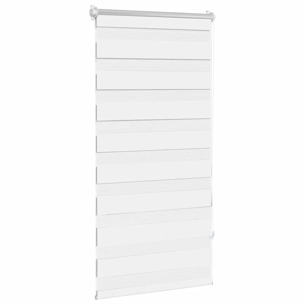 VidaXL zebra rullegardin 80,9 x 150 cm stofbredde 76,7 cm hvid