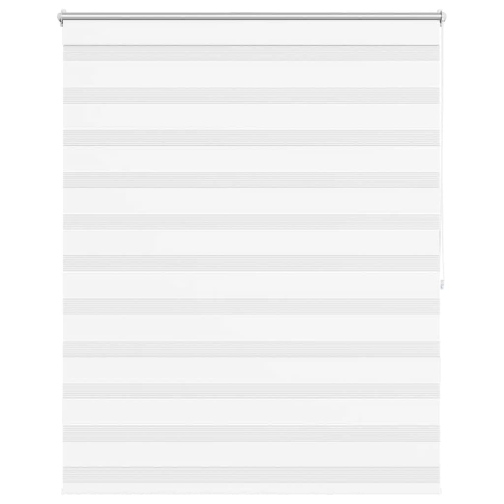 VidaXL zebra rullegardin 120,9 x 175 cm stofbredde 116,7 cm hvid