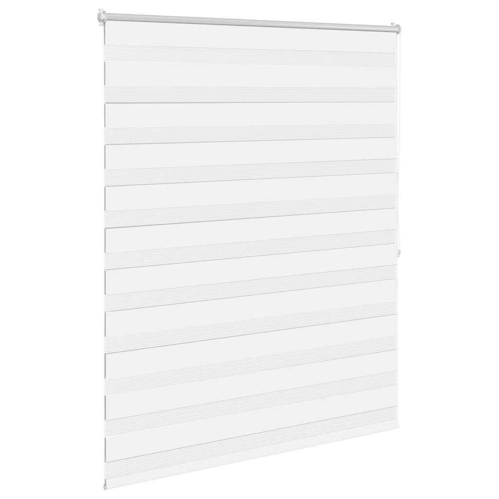 VidaXL zebra rullegardin 120,9 x 175 cm stofbredde 116,7 cm hvid