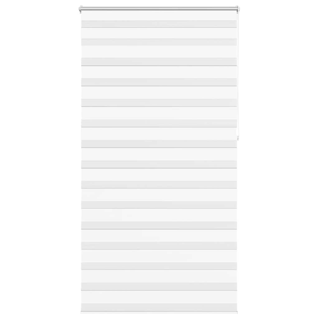 VidaXL zebra rullegardin 120,9 x 230 cm stofbredde 116,7 cm hvid