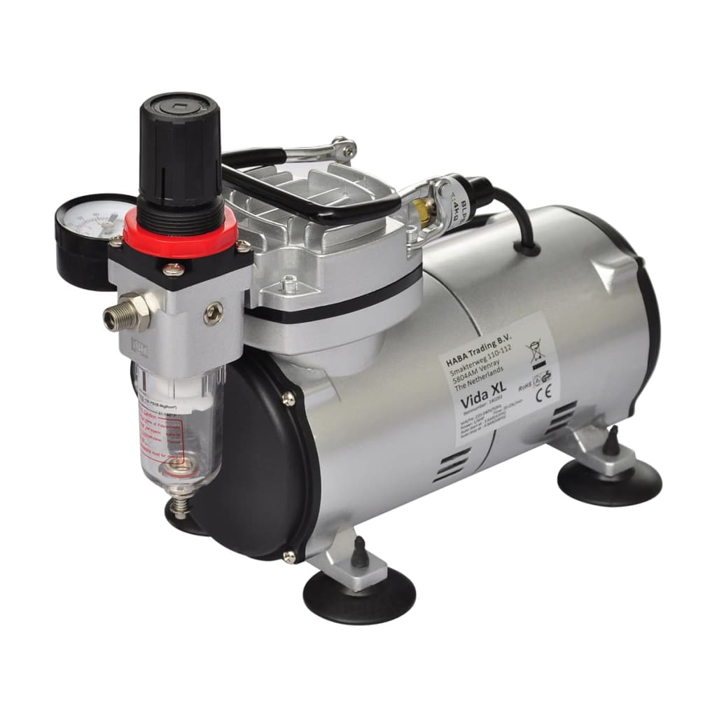 Vidaxl Airbrush Compressor Set med 2 pistoler