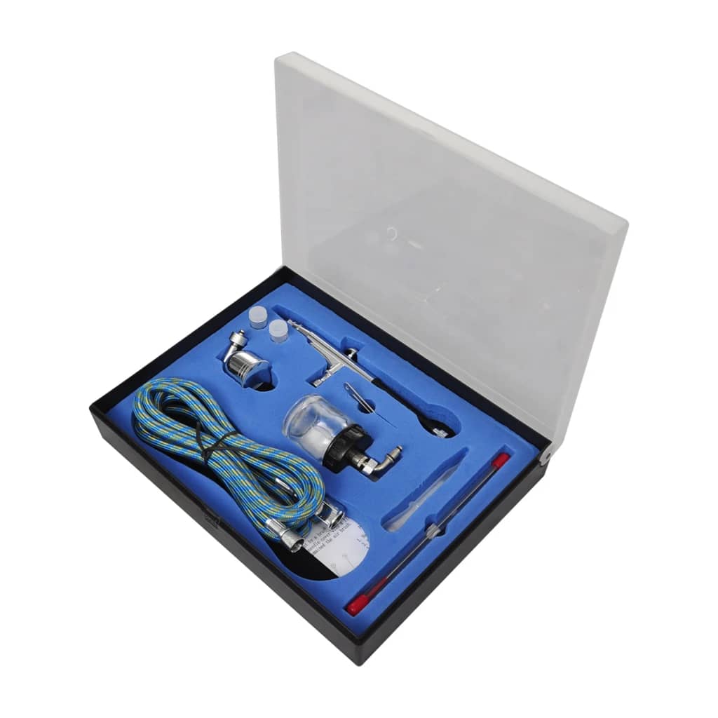 Vidaxl Airbrush Compressor Set med 2 pistoler