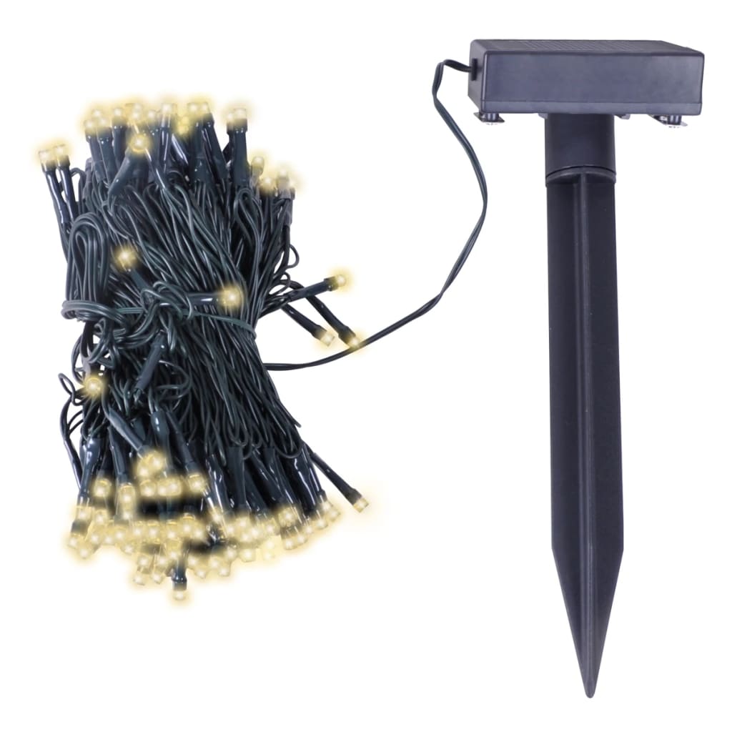 Vidaxl LED LYS CORD SOLAR Varm hvid