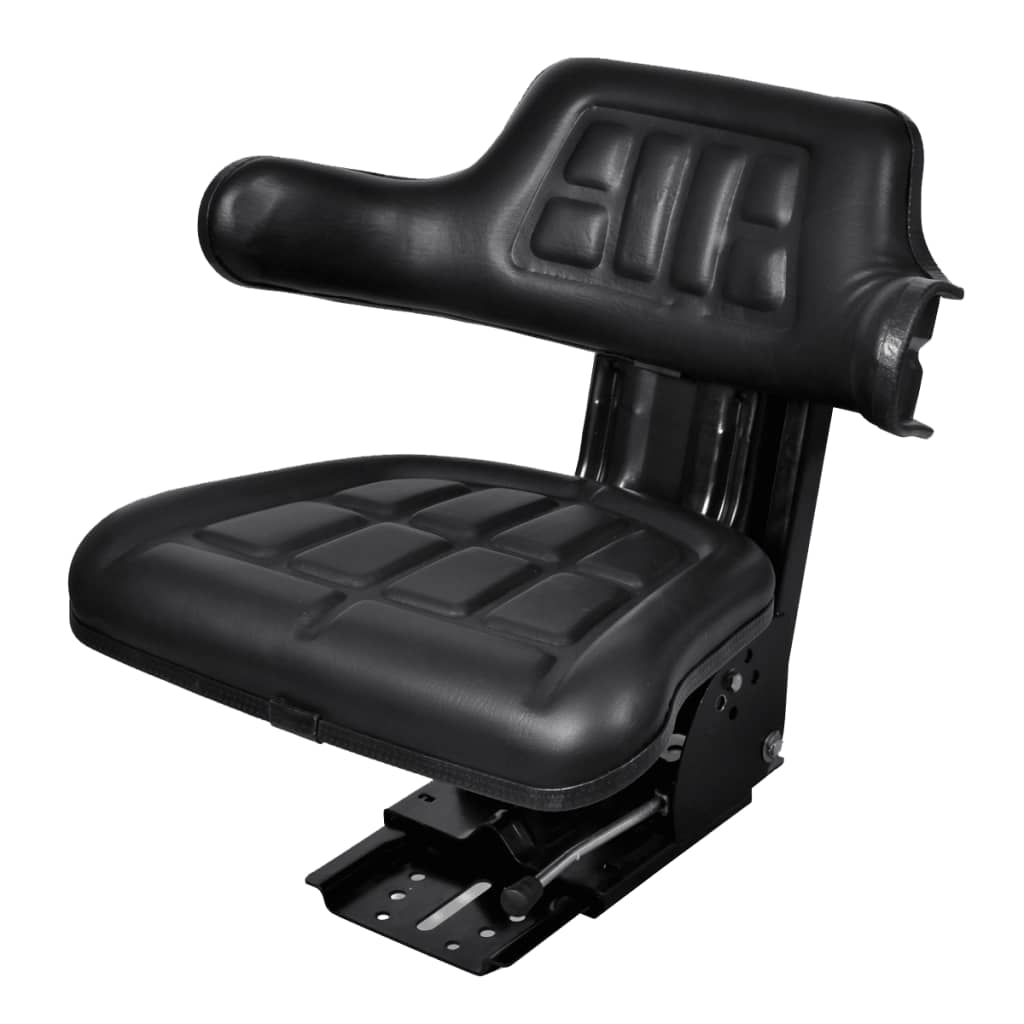 Vidaxl traktorstol med suspension sort