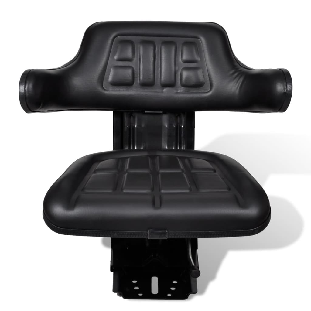 Vidaxl traktorstol med suspension sort