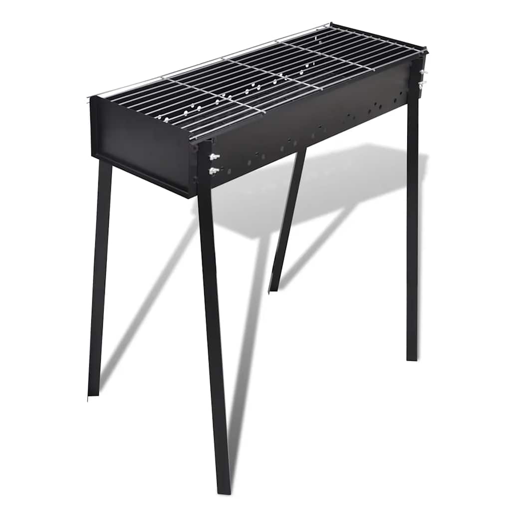 Vidaxl Charcoal Barbecue Standing Square 75x28 cm