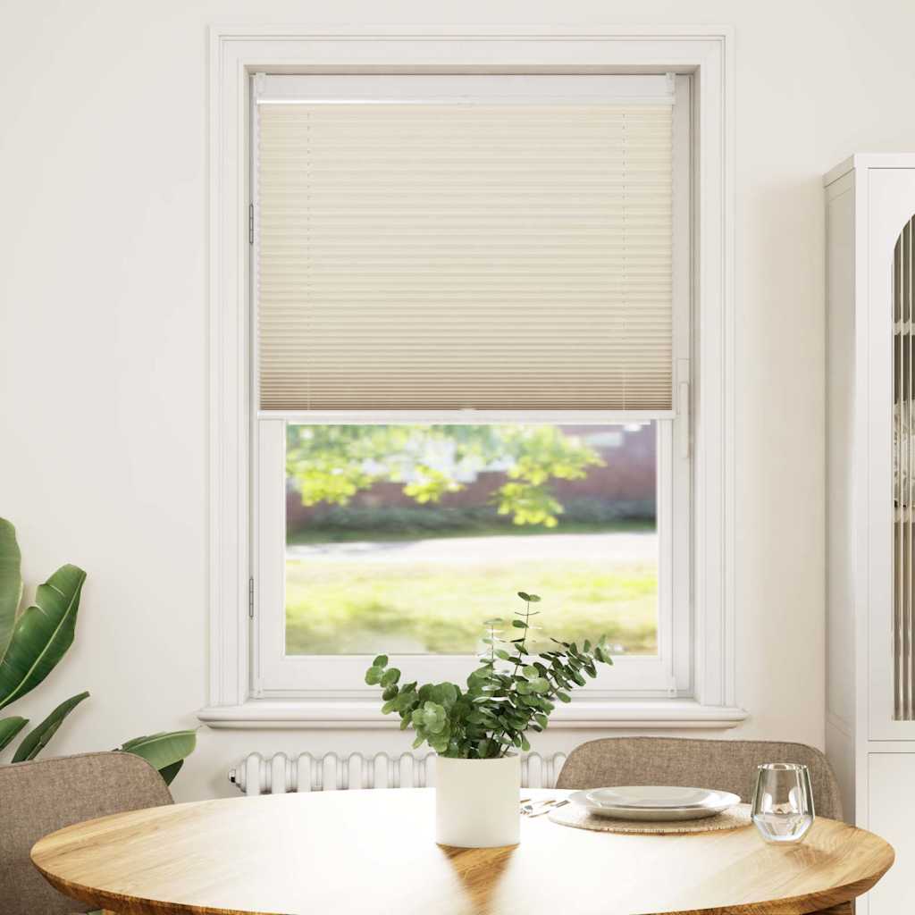Vidaxx plisseret rullegardin 80x100cm creme