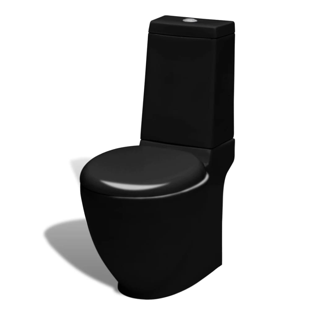 Vidaxl toiletter Bidet Set Standing Ceramic Black