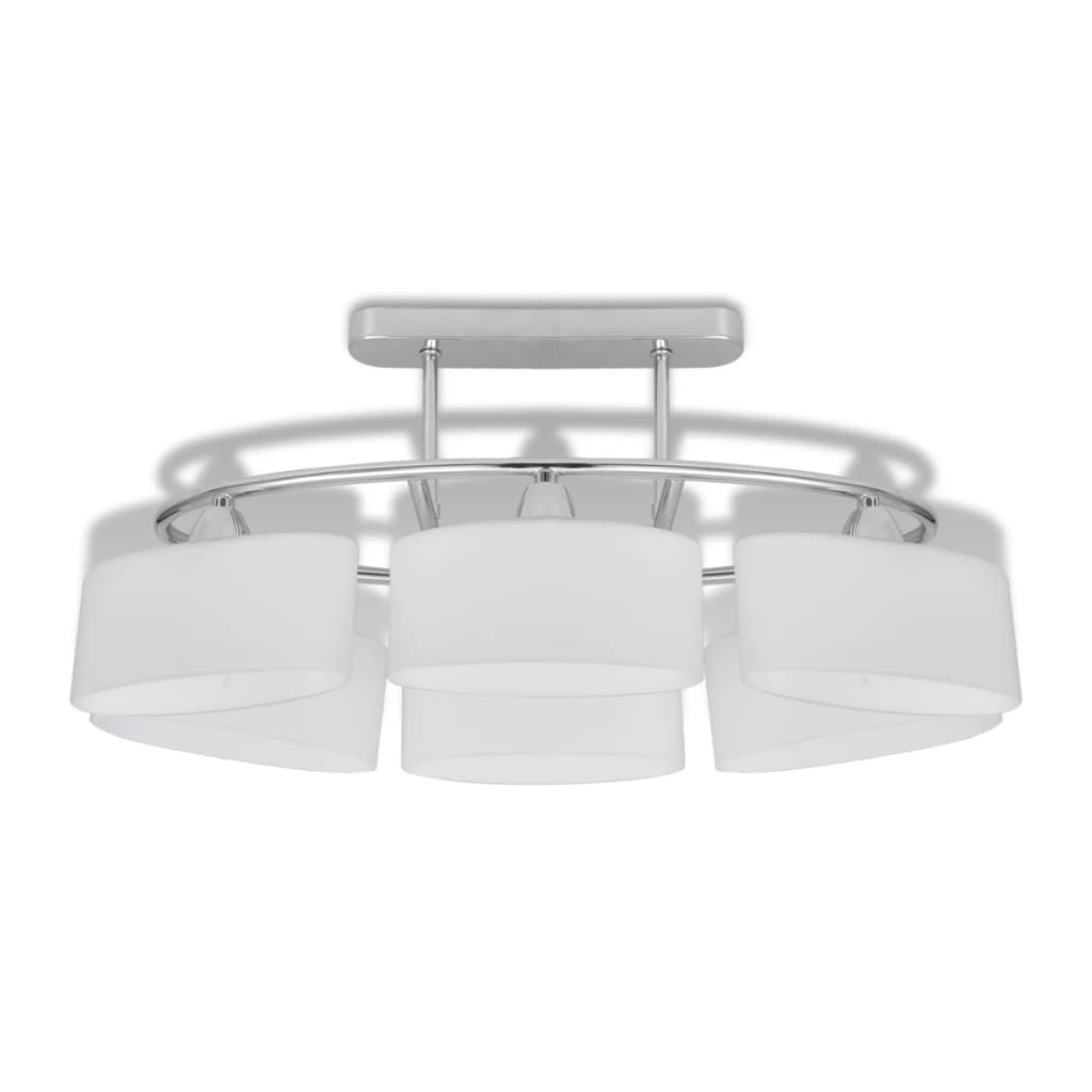 Vidaxl loftlampe med ellipse glashætter 6xe14