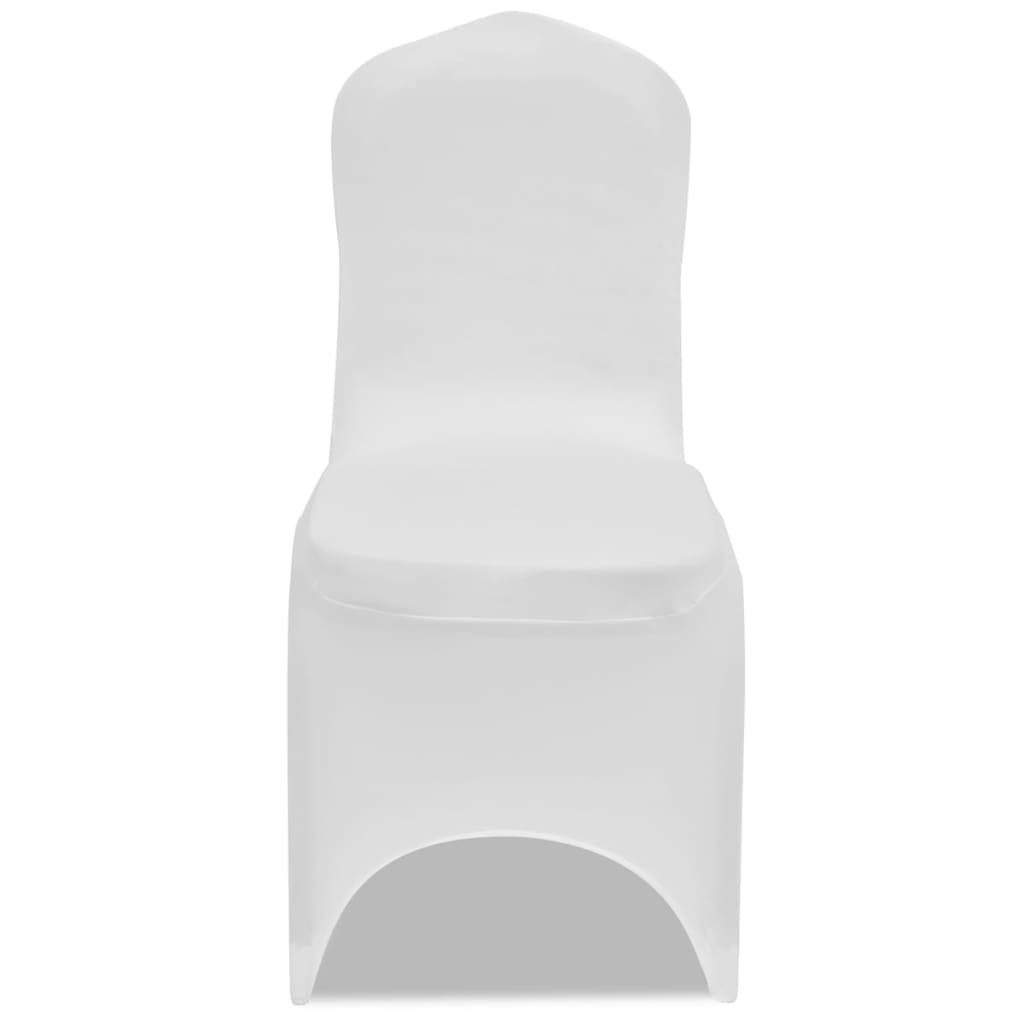 Vidaxl Stol Cover Stretch White (50 stykker)