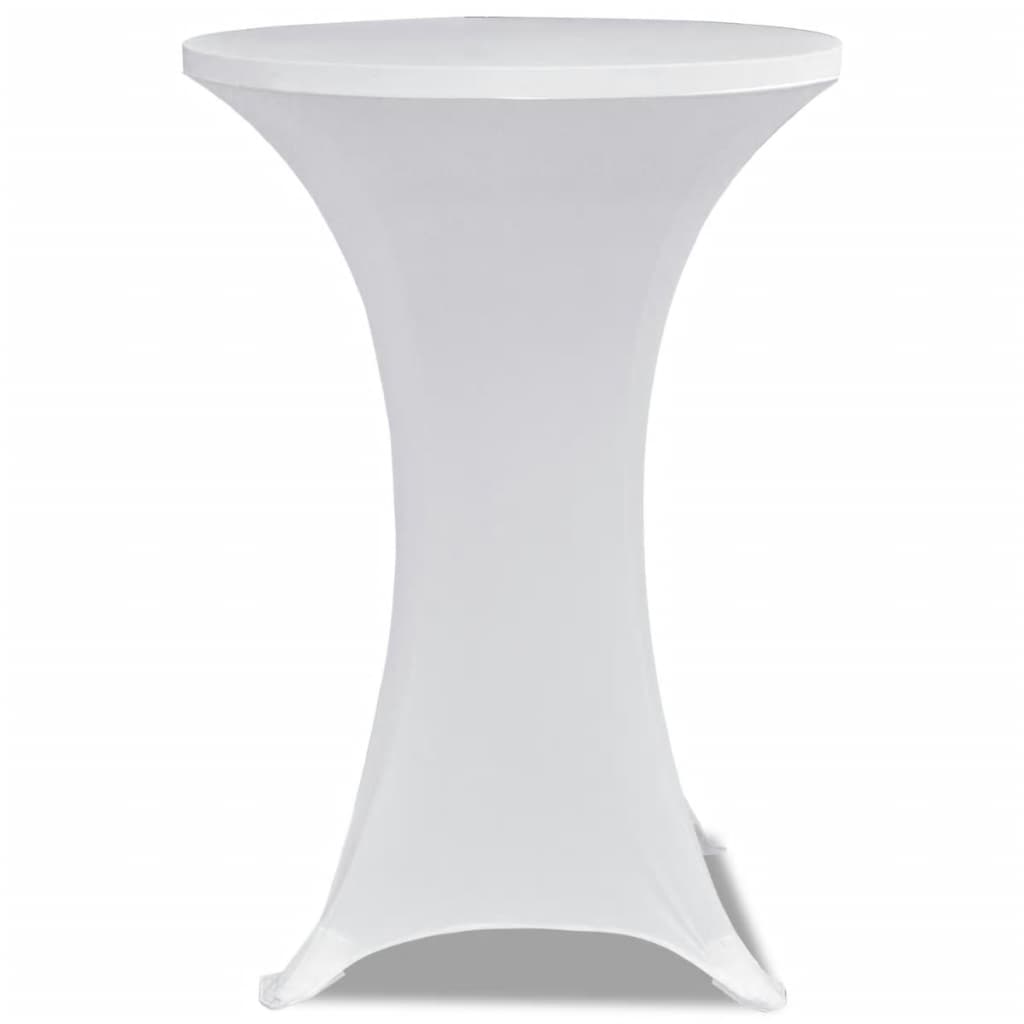 Vidaxl Stand Table Cover Stretch ø70cm hvid (2 stykker)