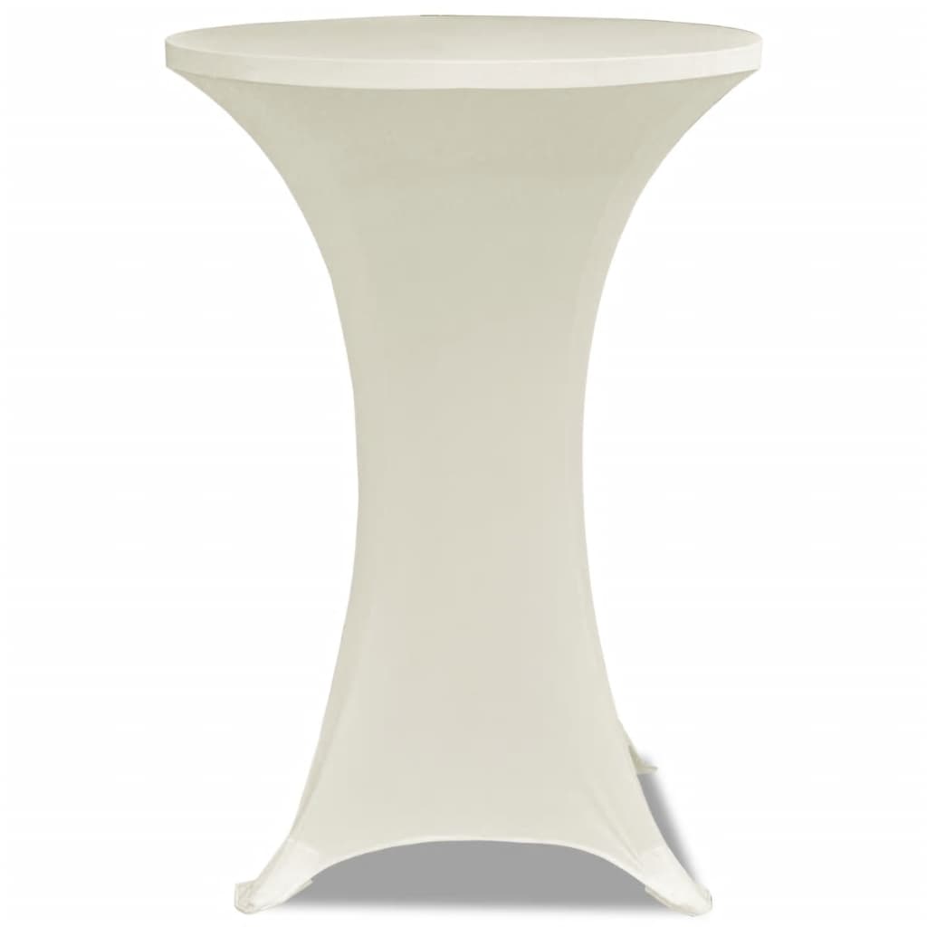 Vidaxl Stand Table Cover Stretch ø70cm creme (2 stykker)