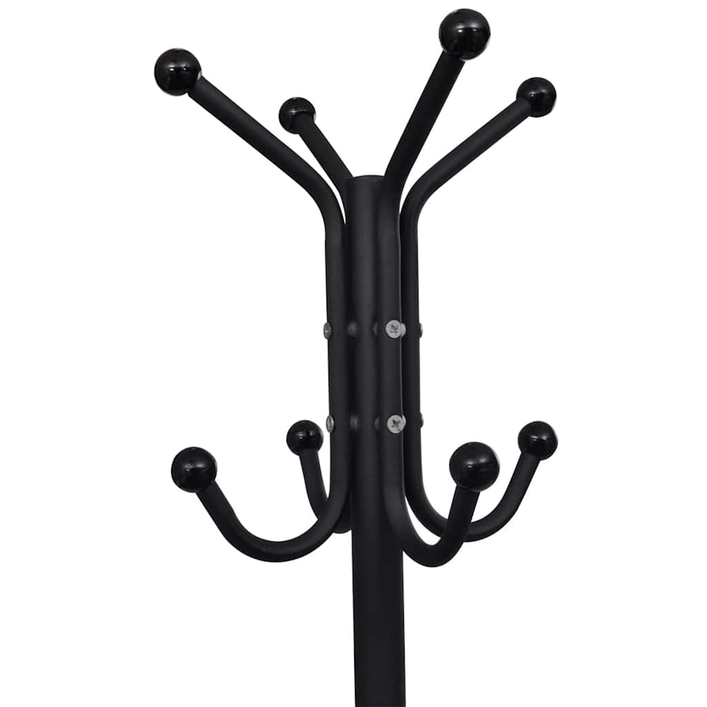 Vidaxl frakke rack metal sort