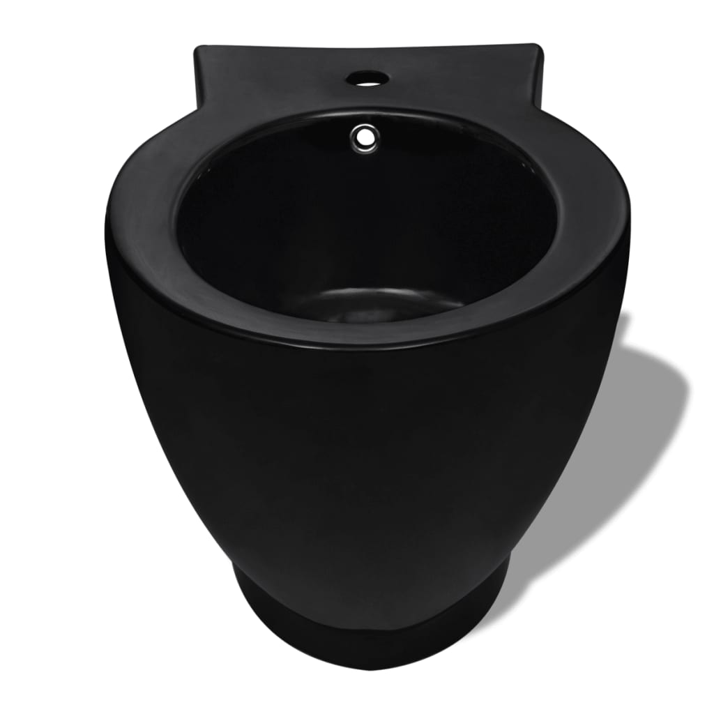Vidaxl toiletter Bidet Set keramisk sort