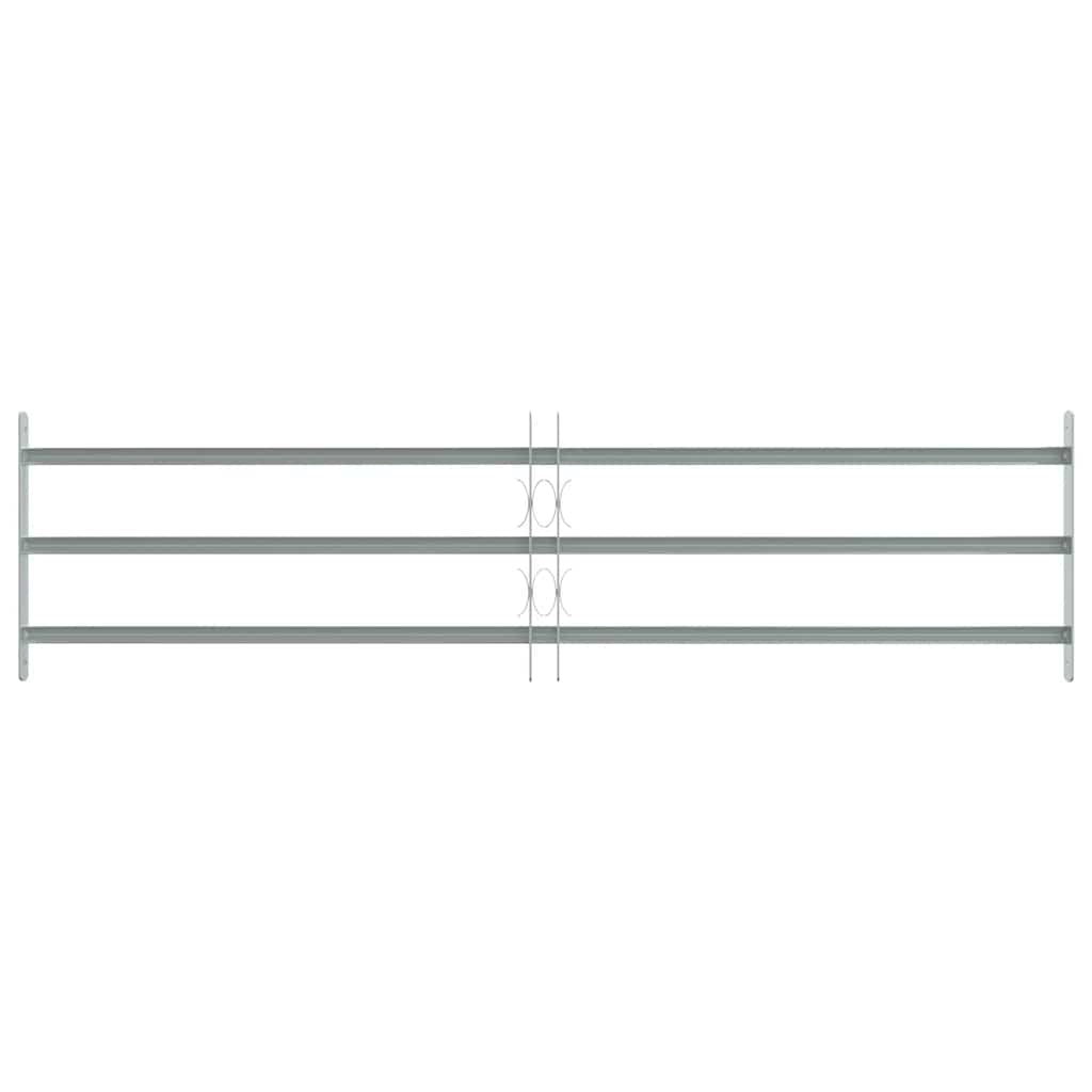 Vidaxl Window Protection Justerbar med 3 tværstænger 1000-1500 mm