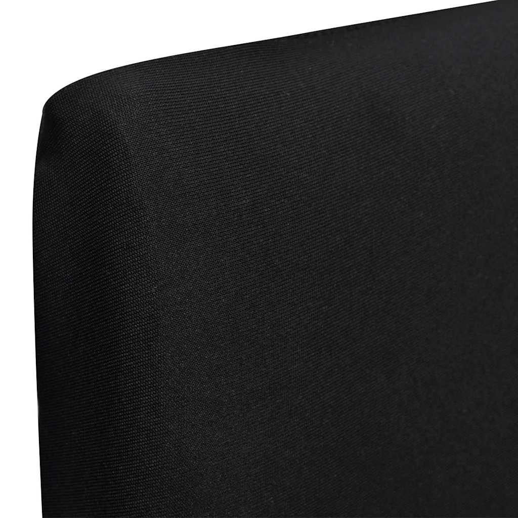 Vidaxl 6 Sted Covers Straight Stretch Black