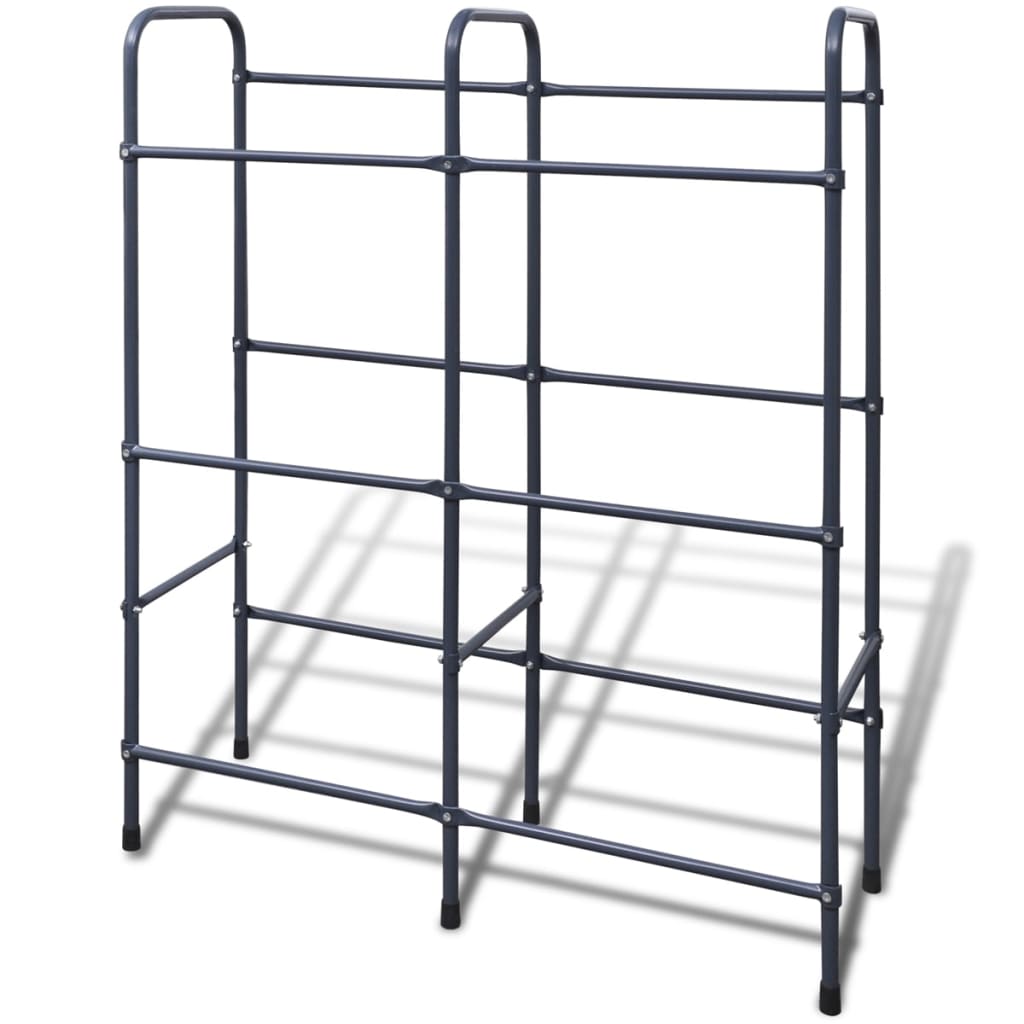 Vidaxl Storage Rack til 6 kasser af stål