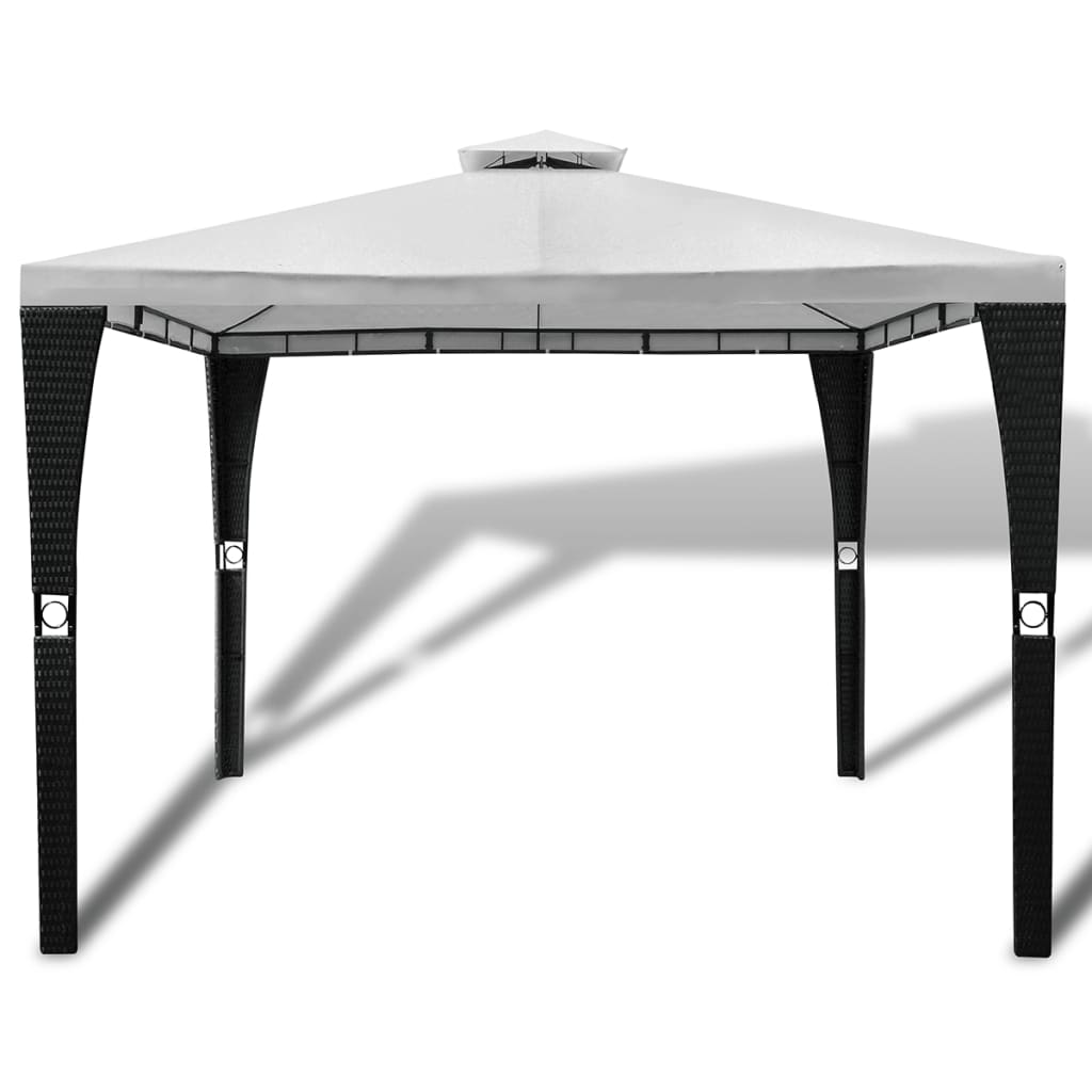 Vidaxl Arbor med tag 3x3 m fløde hvid