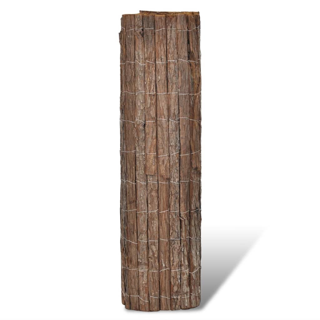 Vidaxl skærm 400x100 cm bark